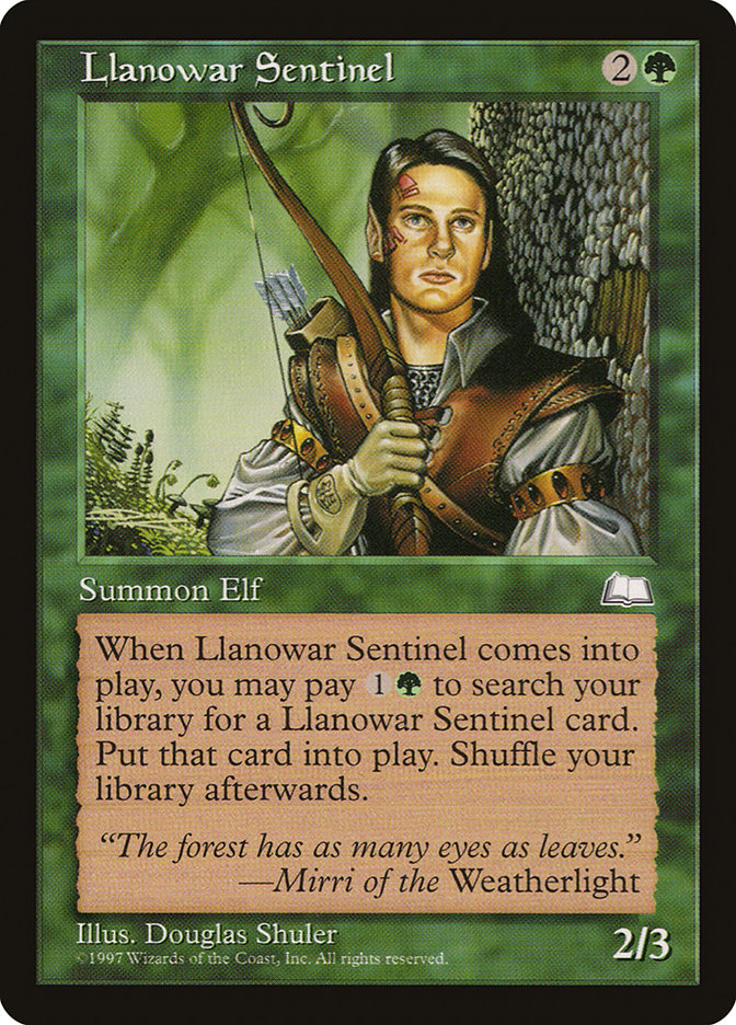 Llanowar Sentinel [Weatherlight] MTG Single Magic: The Gathering    | Red Claw Gaming
