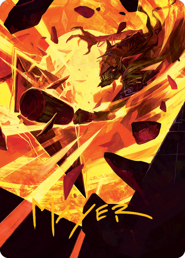 Zada, Hedron Grinder Art Card (Gold-Stamped Signature) [March of the Machine Art Series] MTG Single Magic: The Gathering    | Red Claw Gaming