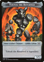 Human Soldier // Tuktuk the Returned Double-Sided Token [Double Masters Tokens] MTG Single Magic: The Gathering    | Red Claw Gaming