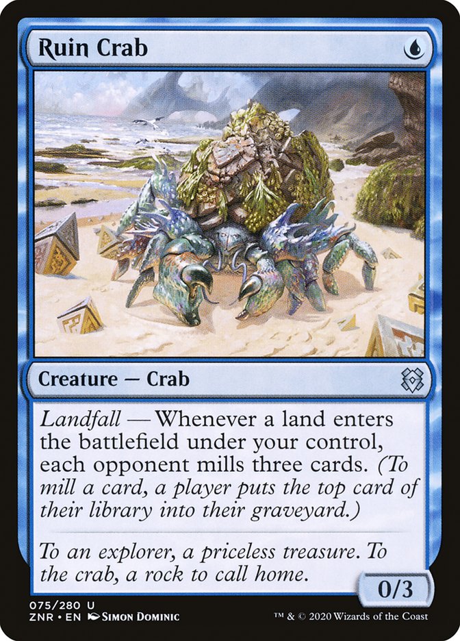 Ruin Crab [Zendikar Rising] MTG Single Magic: The Gathering    | Red Claw Gaming