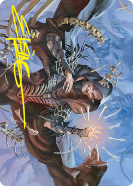 Valentin, Dean of the Vein Art Card (Gold-Stamped Signature) [Strixhaven: School of Mages Art Series] MTG Single Magic: The Gathering    | Red Claw Gaming