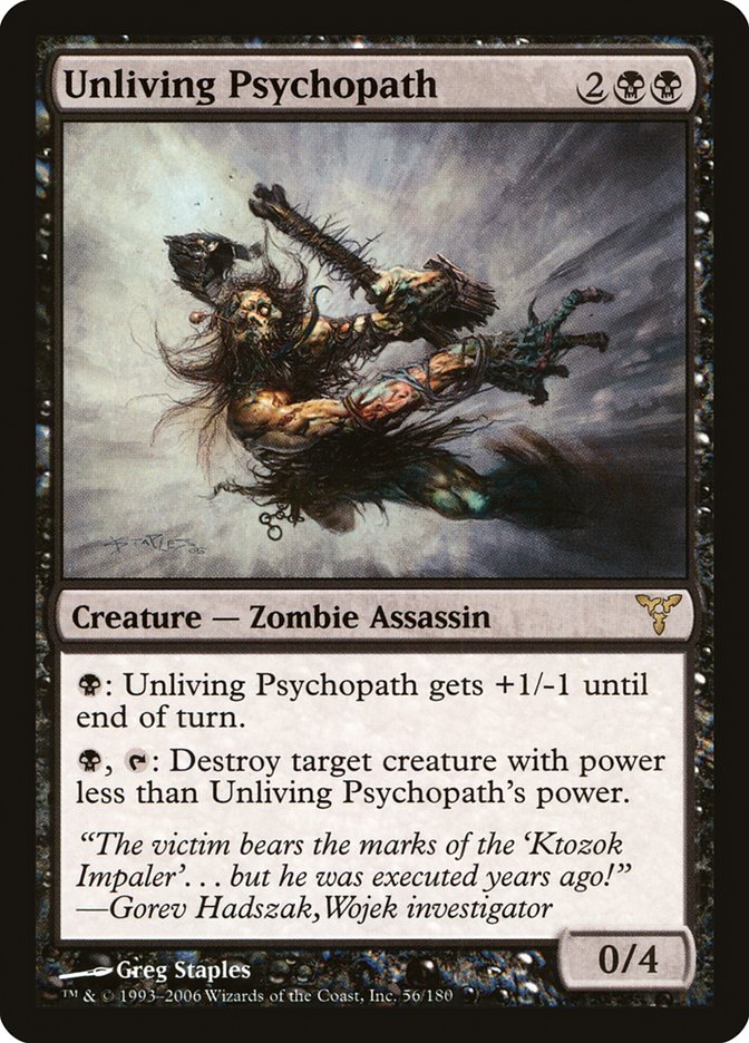 Unliving Psychopath [Dissension] MTG Single Magic: The Gathering    | Red Claw Gaming