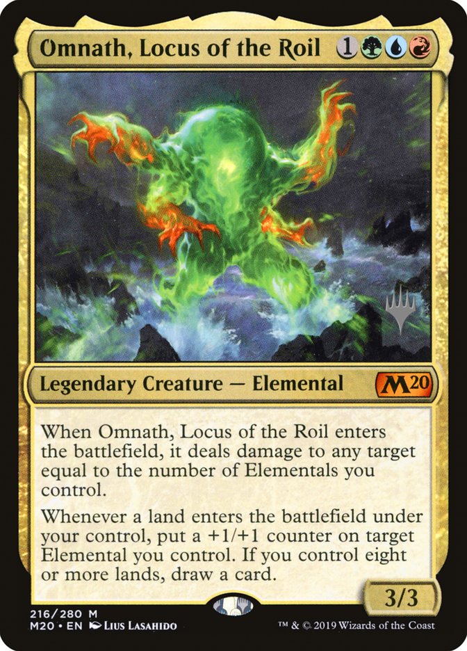 Omnath, Locus of the Roil (Promo Pack) [Core Set 2020 Promos] MTG Single Magic: The Gathering    | Red Claw Gaming
