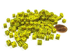 Tiny 200 Piece Dice Dice Kaplow Yellow   | Red Claw Gaming