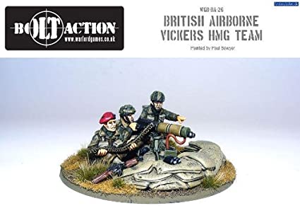British Airborne Vickers MMG & Crew British Warlord Games    | Red Claw Gaming