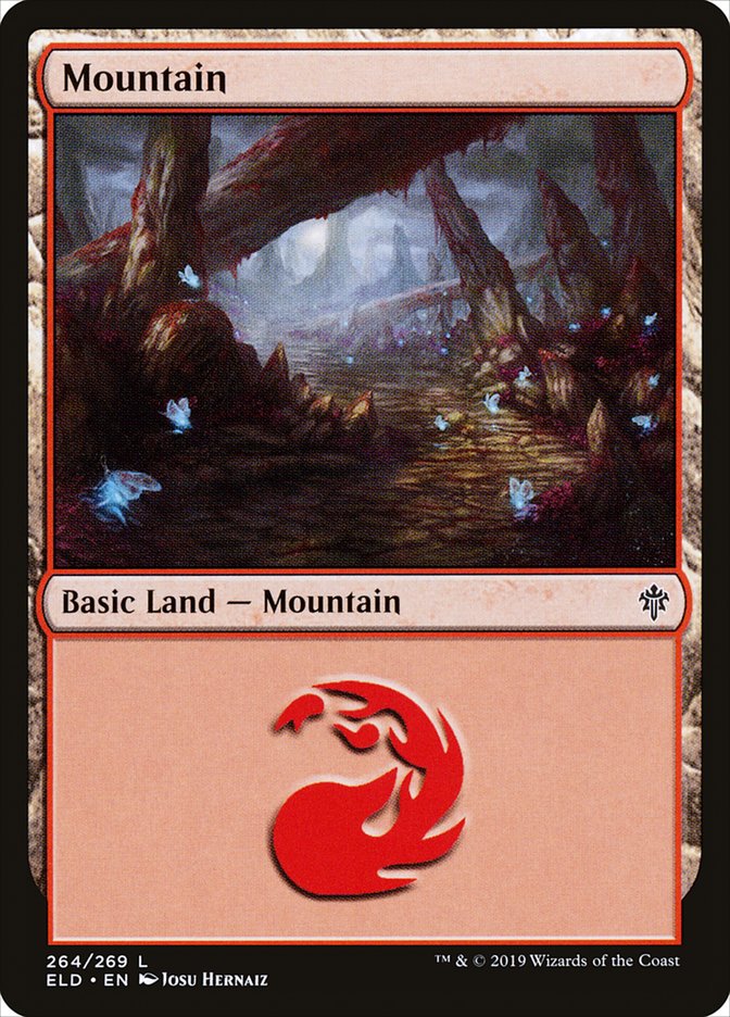 Mountain (264) [Throne of Eldraine] MTG Single Magic: The Gathering    | Red Claw Gaming