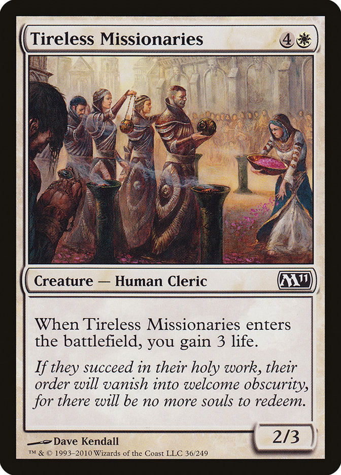 Tireless Missionaries [Magic 2011] MTG Single Magic: The Gathering    | Red Claw Gaming
