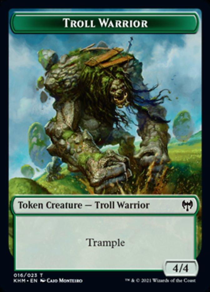 Troll Warrior Token [Kaldheim Tokens] MTG Single Magic: The Gathering    | Red Claw Gaming