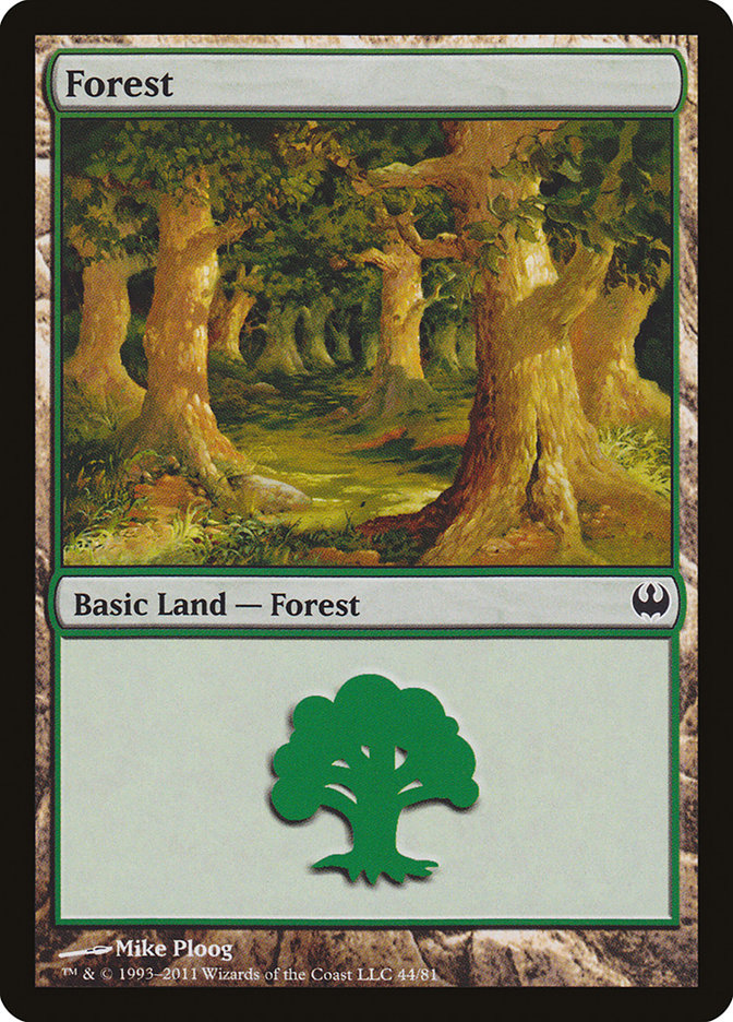 Forest (44) [Duel Decks: Knights vs. Dragons] MTG Single Magic: The Gathering    | Red Claw Gaming