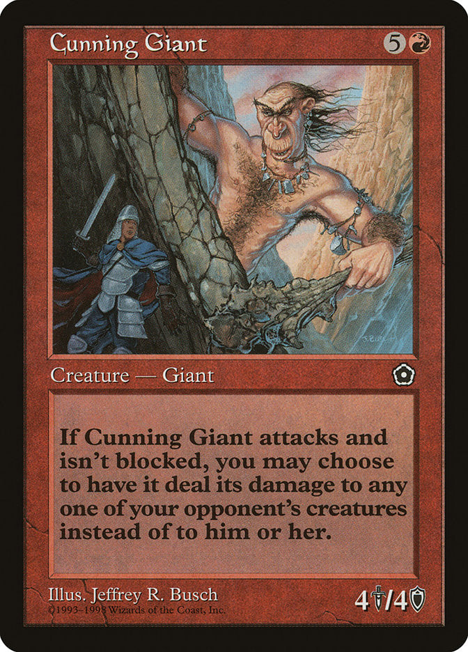 Cunning Giant [Portal Second Age] MTG Single Magic: The Gathering    | Red Claw Gaming