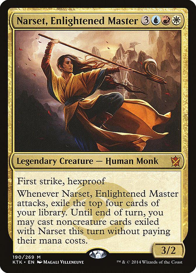 Narset, Enlightened Master [Khans of Tarkir] MTG Single Magic: The Gathering    | Red Claw Gaming