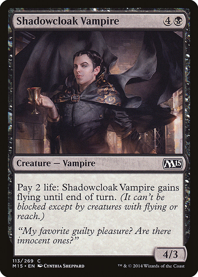 Shadowcloak Vampire [Magic 2015] MTG Single Magic: The Gathering    | Red Claw Gaming