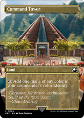 Command Tower // Commander Tower (Borderless) [Jurassic World Collection] MTG Single Magic: The Gathering    | Red Claw Gaming