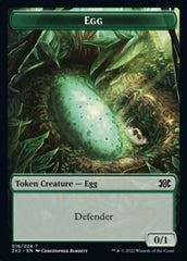 Egg // Soldier Double-Sided Token [Double Masters 2022 Tokens] MTG Single Magic: The Gathering    | Red Claw Gaming