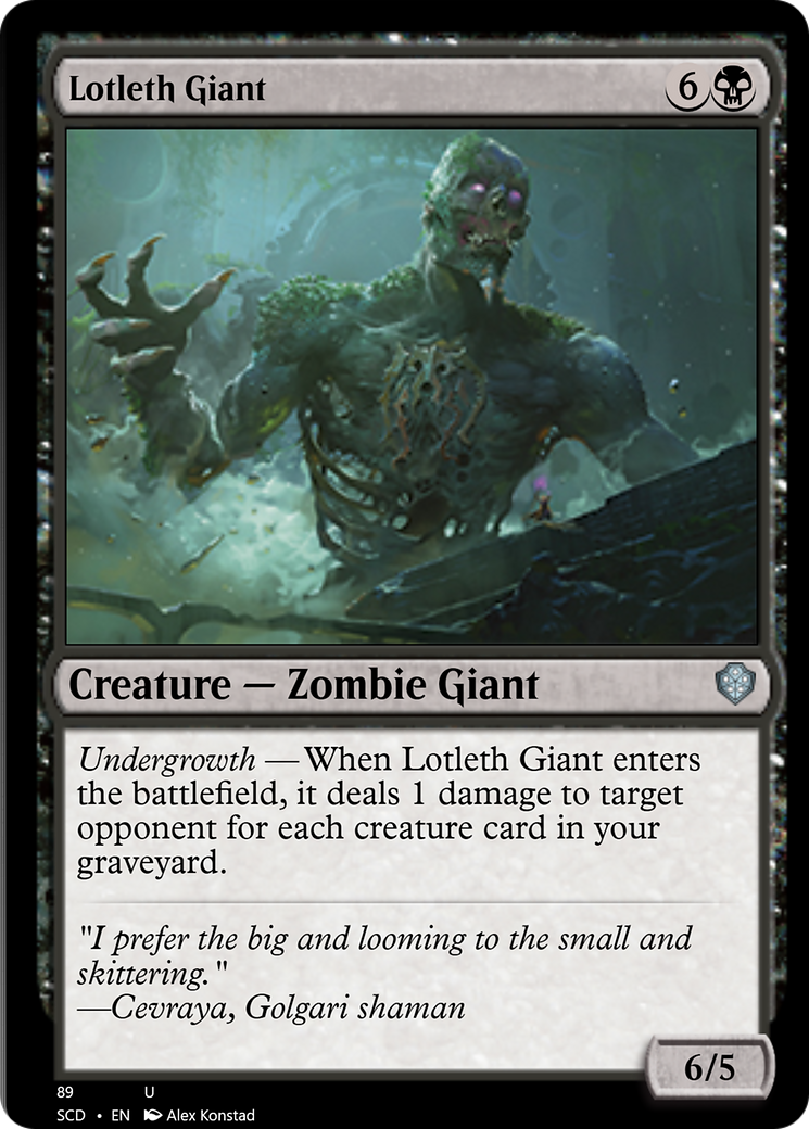 Lotleth Giant [Starter Commander Decks] MTG Single Magic: The Gathering    | Red Claw Gaming