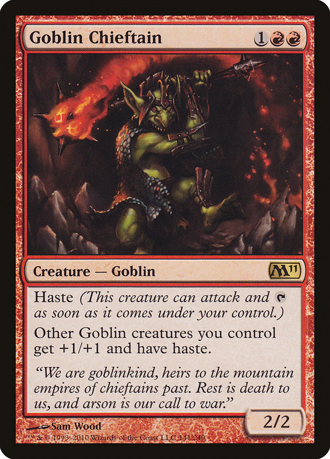 Goblin Chieftain [Magic 2011] MTG Single Magic: The Gathering    | Red Claw Gaming