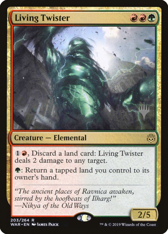 Living Twister (Promo Pack) [War of the Spark Promos] MTG Single Magic: The Gathering    | Red Claw Gaming
