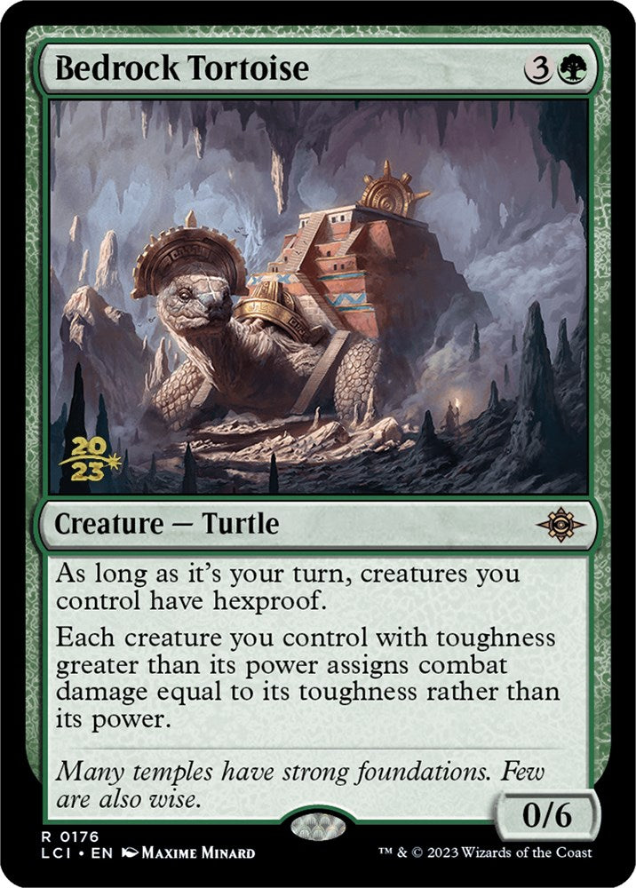 Bedrock Tortoise [The Lost Caverns of Ixalan Prerelease Cards] MTG Single Magic: The Gathering    | Red Claw Gaming