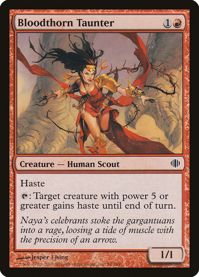 Bloodthorn Taunter [Shards of Alara] MTG Single Magic: The Gathering    | Red Claw Gaming