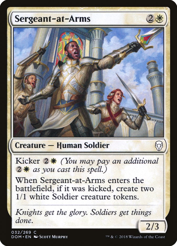 Sergeant-at-Arms [Dominaria] MTG Single Magic: The Gathering    | Red Claw Gaming