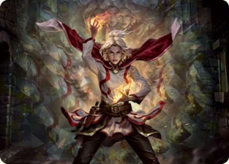 Delina, Wild Mage Art Card [Dungeons & Dragons: Adventures in the Forgotten Realms Art Series] MTG Single Magic: The Gathering    | Red Claw Gaming