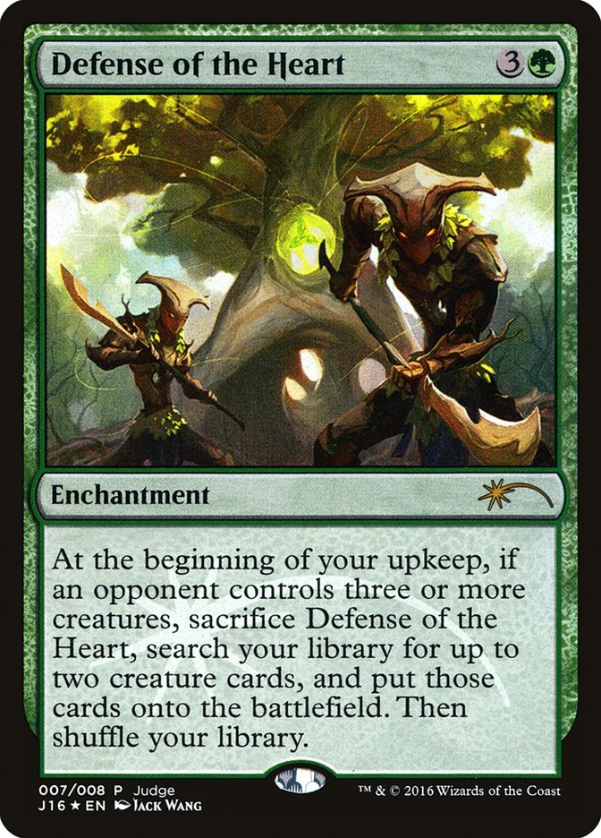 Defense of the Heart [Judge Gift Cards 2016] MTG Single Magic: The Gathering    | Red Claw Gaming