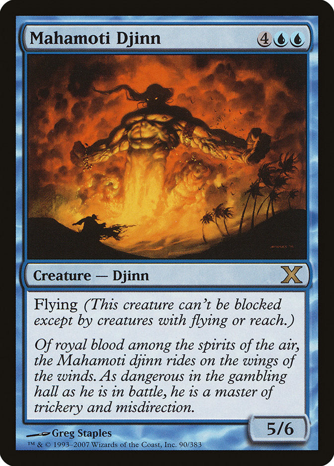 Mahamoti Djinn [Tenth Edition] MTG Single Magic: The Gathering    | Red Claw Gaming