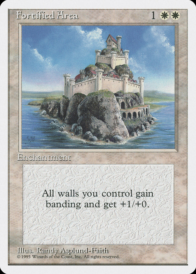 Fortified Area [Fourth Edition] MTG Single Magic: The Gathering    | Red Claw Gaming