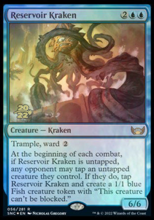 Reservoir Kraken [Streets of New Capenna Prerelease Promos] MTG Single Magic: The Gathering    | Red Claw Gaming