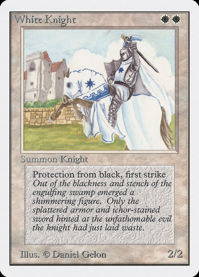 White Knight [Unlimited Edition] MTG Single Magic: The Gathering    | Red Claw Gaming
