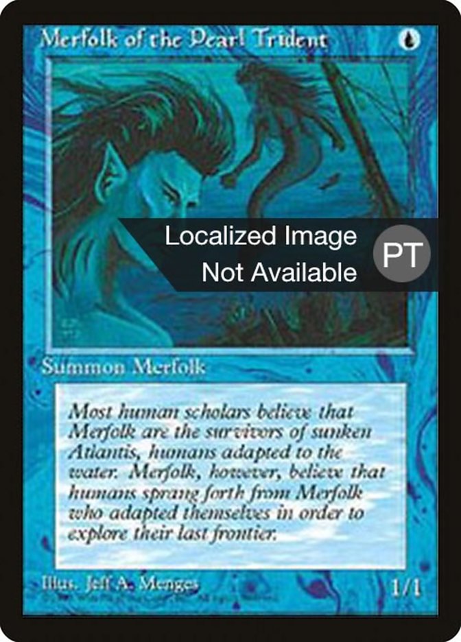 Merfolk of the Pearl Trident [Fourth Edition (Foreign Black Border)] MTG Single Magic: The Gathering    | Red Claw Gaming