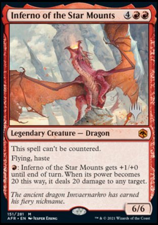 Inferno of the Star Mounts (Promo Pack) [Dungeons & Dragons: Adventures in the Forgotten Realms Promos] MTG Single Magic: The Gathering    | Red Claw Gaming