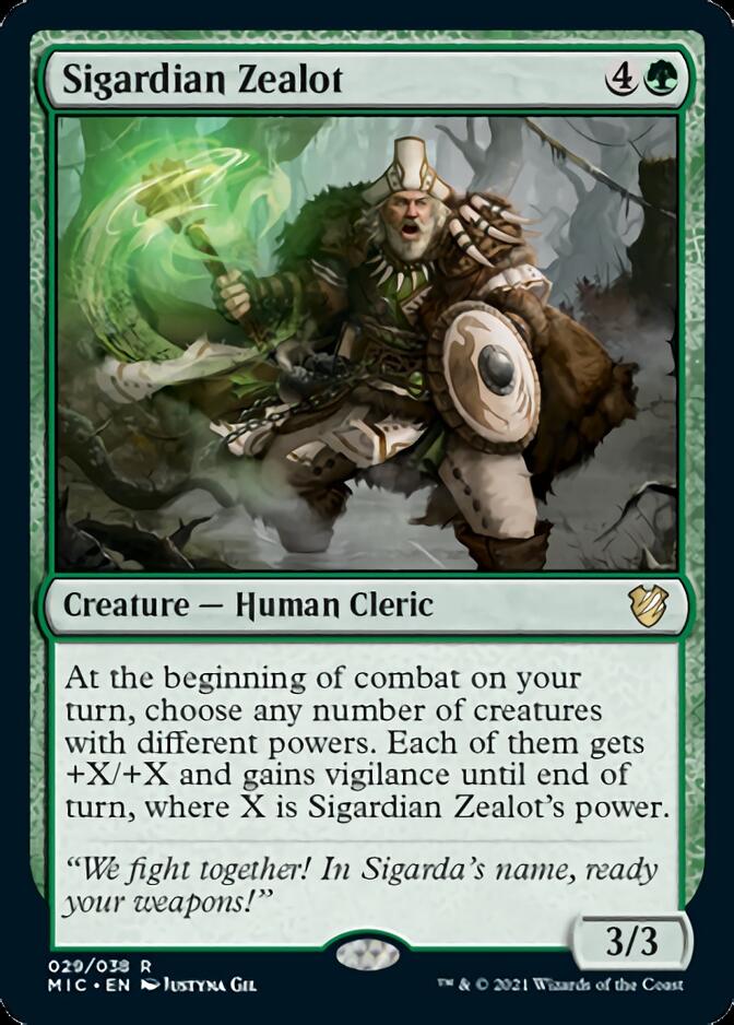 Sigardian Zealot [Innistrad: Midnight Hunt Commander] MTG Single Magic: The Gathering    | Red Claw Gaming