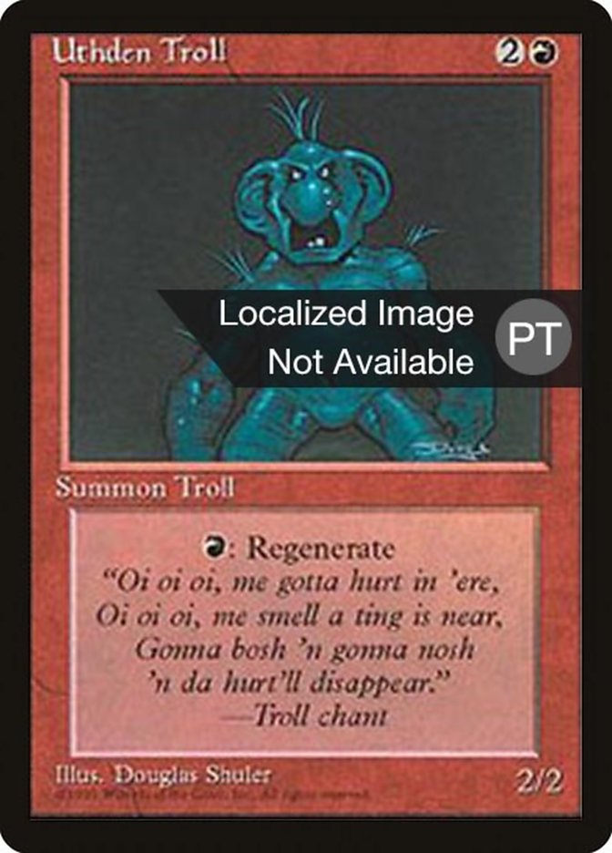 Uthden Troll [Fourth Edition (Foreign Black Border)] MTG Single Magic: The Gathering    | Red Claw Gaming