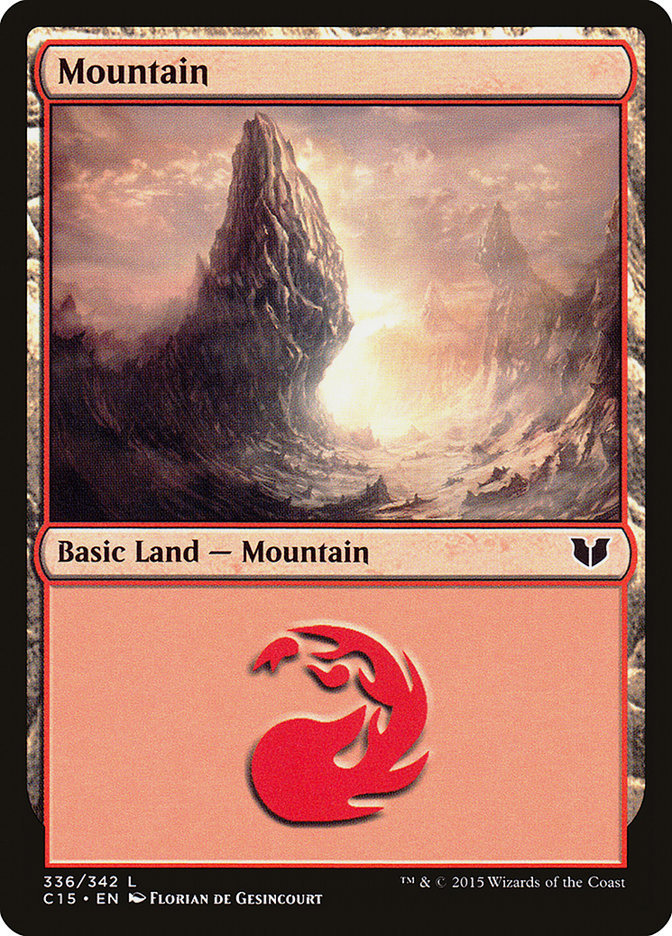 Mountain (336) [Commander 2015] MTG Single Magic: The Gathering    | Red Claw Gaming