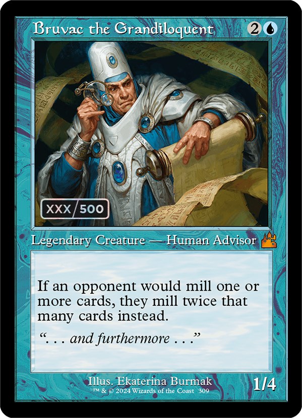 Bruvac the Grandiloquent (Retro) (Serialized) [Ravnica Remastered] MTG Single Magic: The Gathering    | Red Claw Gaming