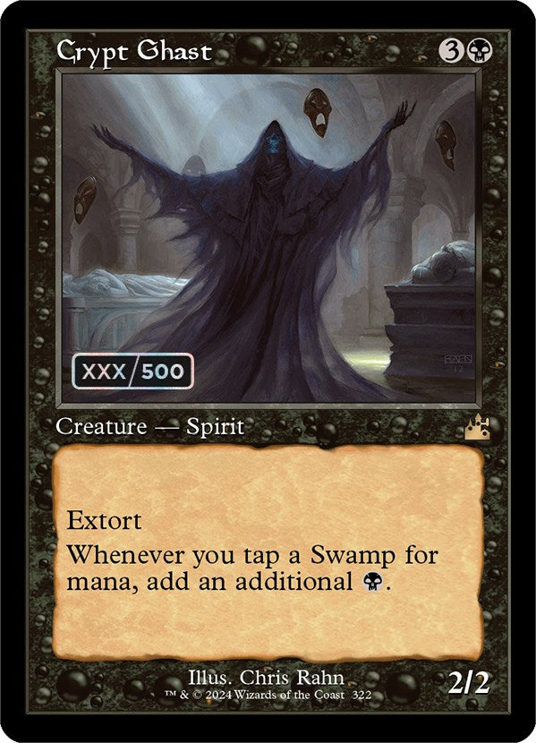 Crypt Ghast (Retro) (Serialized) [Ravnica Remastered] MTG Single Magic: The Gathering    | Red Claw Gaming
