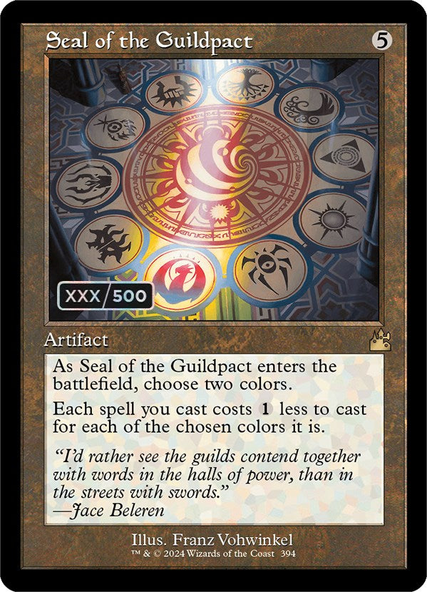 Seal of the Guildpact (Retro) (Serialized) [Ravnica Remastered] MTG Single Magic: The Gathering    | Red Claw Gaming