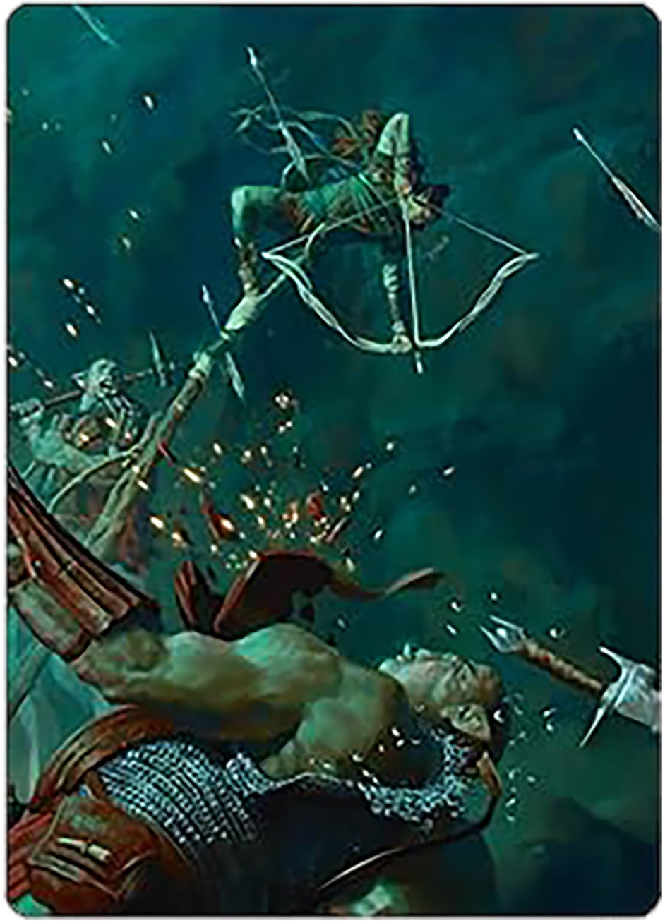 Legolas's Quick Reflexes Art Card [The Lord of the Rings: Tales of Middle-earth Art Series] MTG Single Magic: The Gathering    | Red Claw Gaming