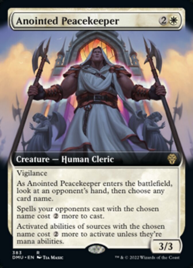 Anointed Peacekeeper (Extended Art) [Dominaria United] MTG Single Magic: The Gathering    | Red Claw Gaming