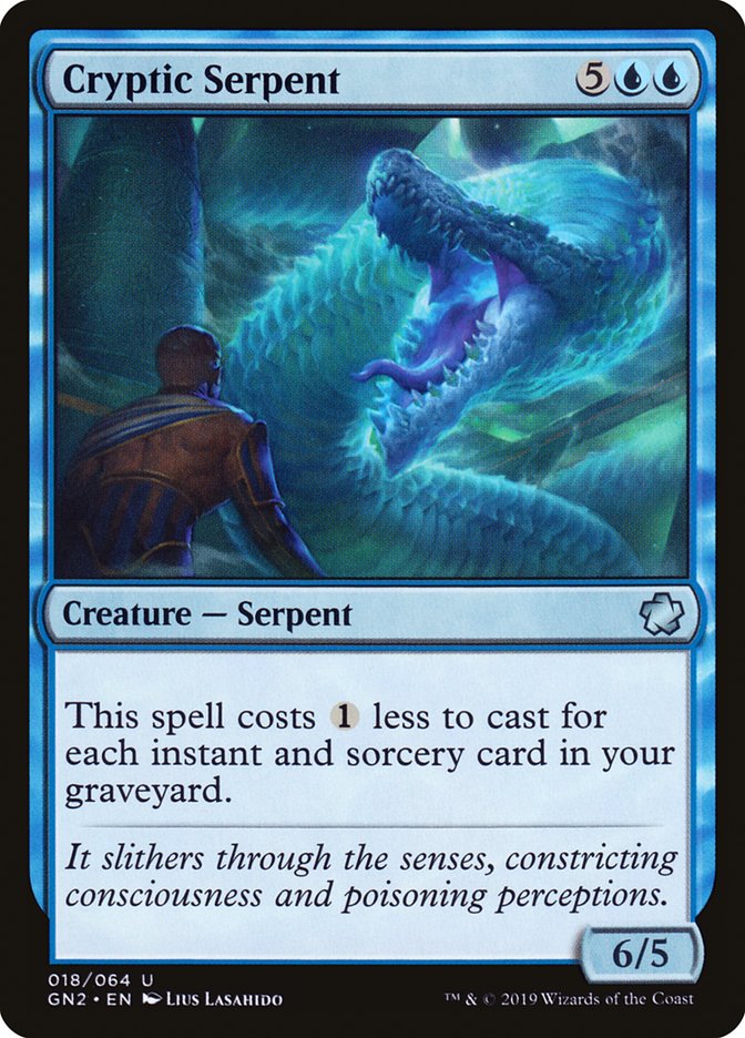 Cryptic Serpent [Game Night 2019] MTG Single Magic: The Gathering    | Red Claw Gaming