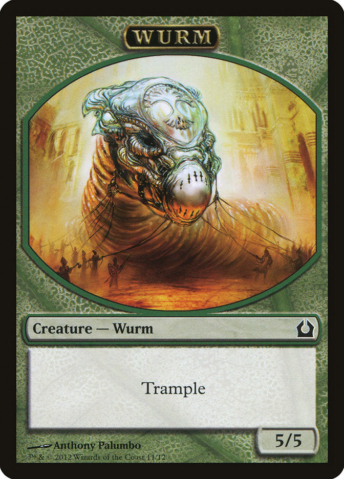 Wurm Token [Return to Ravnica Tokens] MTG Single Magic: The Gathering    | Red Claw Gaming