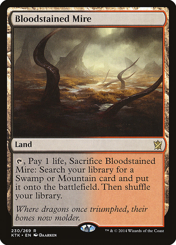 Bloodstained Mire [Khans of Tarkir] MTG Single Magic: The Gathering    | Red Claw Gaming