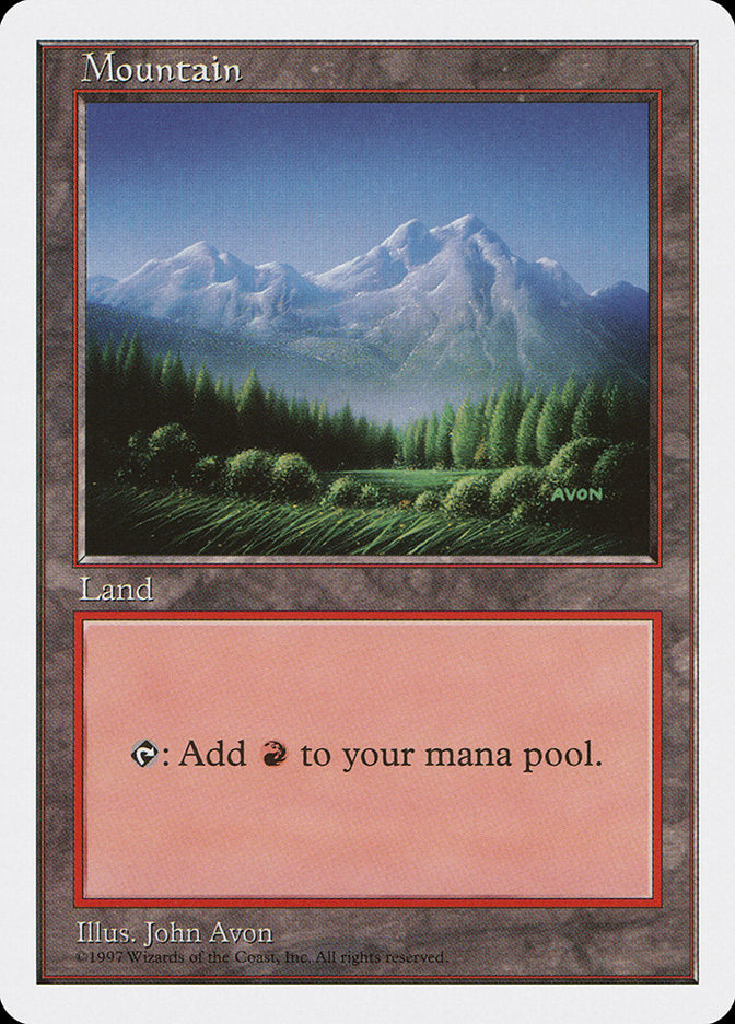 Mountain (443) [Fifth Edition] MTG Single Magic: The Gathering    | Red Claw Gaming