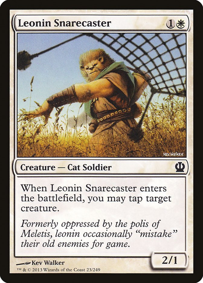 Leonin Snarecaster [Theros] MTG Single Magic: The Gathering    | Red Claw Gaming