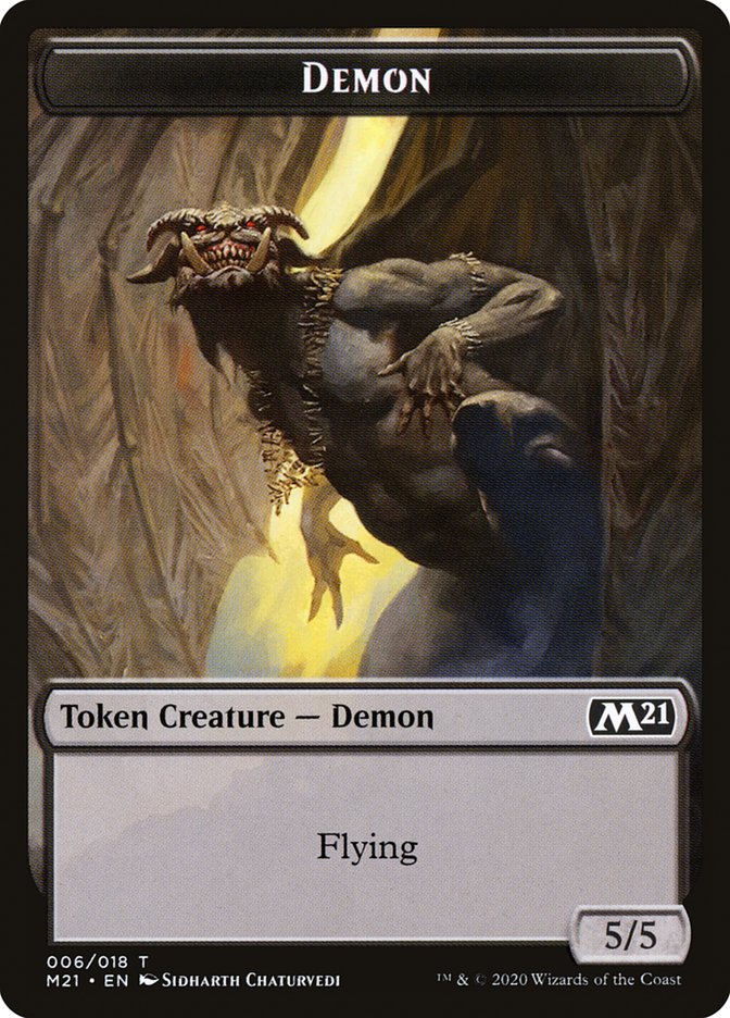 Demon Token [Core Set 2021 Tokens] MTG Single Magic: The Gathering    | Red Claw Gaming