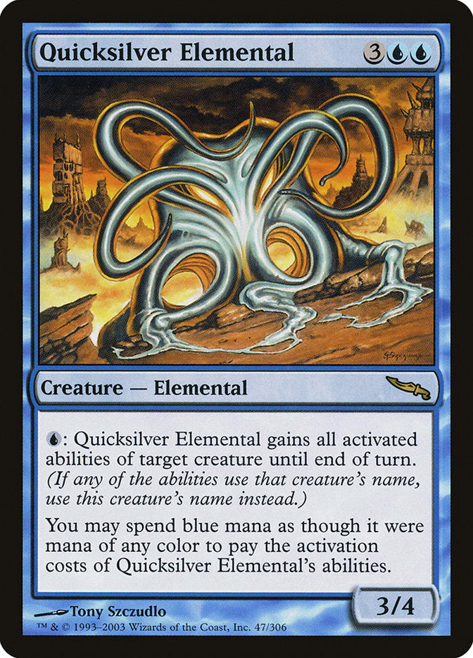 Quicksilver Elemental [Mirrodin] MTG Single Magic: The Gathering    | Red Claw Gaming