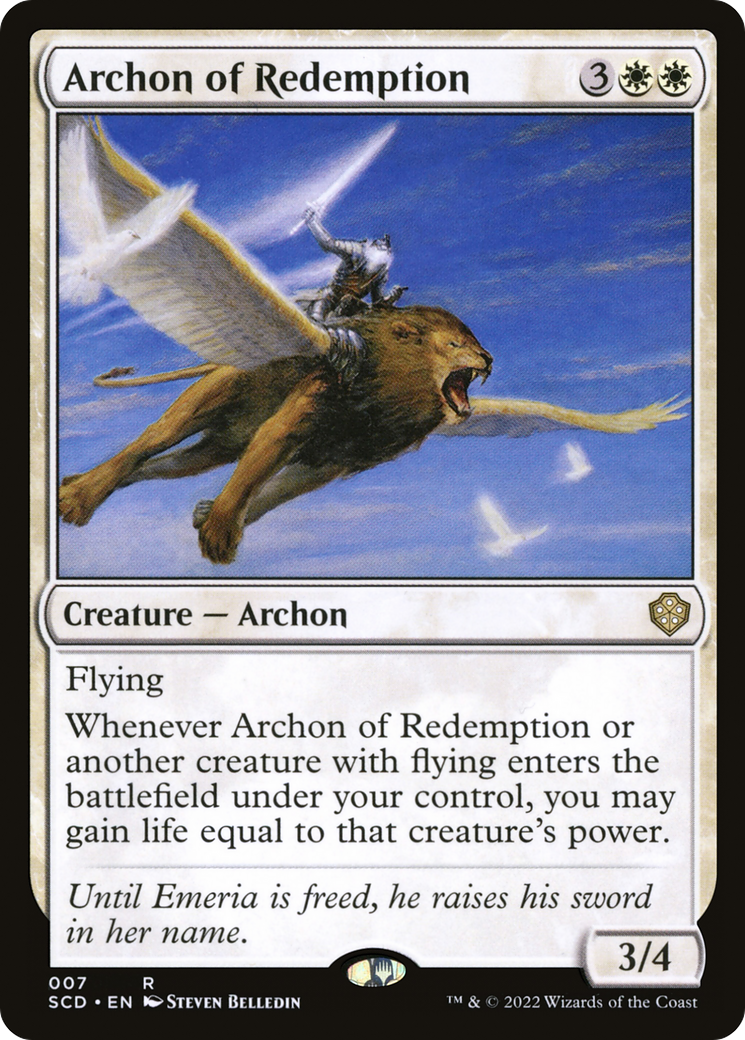 Archon of Redemption [Starter Commander Decks] MTG Single Magic: The Gathering    | Red Claw Gaming