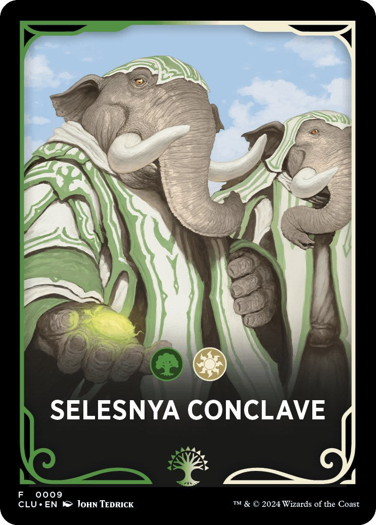 Selesnya Conclave Theme Card [Ravnica: Clue Edition Tokens] MTG Single Magic: The Gathering    | Red Claw Gaming