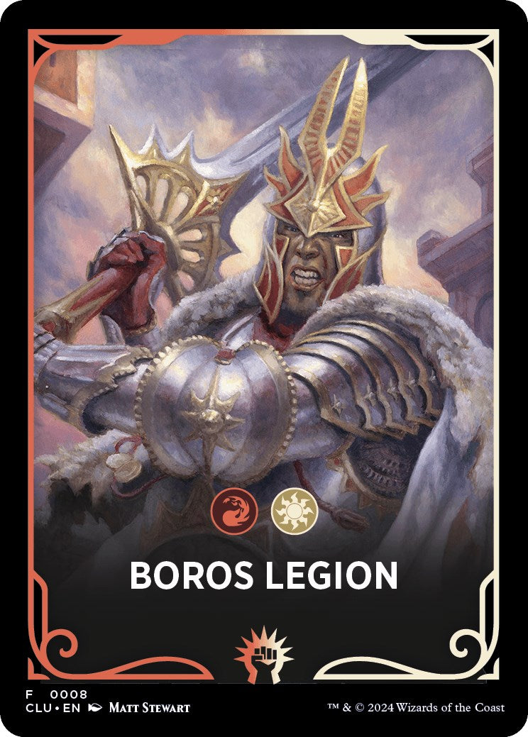 Boros Legion Theme Card [Ravnica: Clue Edition Tokens] MTG Single Magic: The Gathering    | Red Claw Gaming